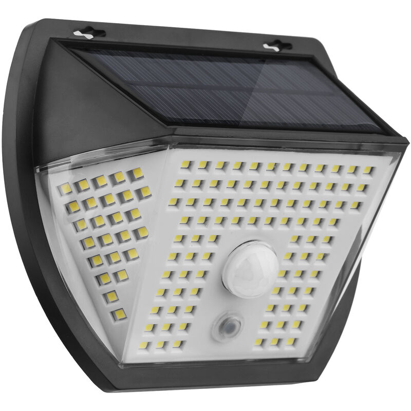 

138LED Luz de sensor de movimiento solar Luz de pared solar para exteriores 3 modos de iluminacion IP65 Luces de energia solar a prueba de agua para