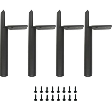 13cm black metal furniture legs, metal table legs, load capacity up to 800kg, suitable for sofas, coffee tables, TV stands, beds and other furniture