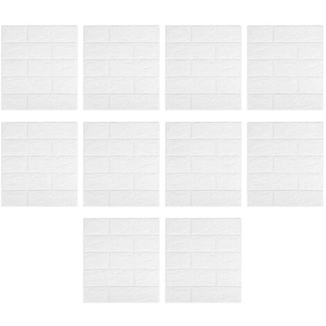 1.3D Stickers muraux 3D autocollants, papier peint décoratif, lot de 10