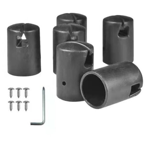 13er-Pack Trampolin-Umzäunung – Zaun – Feste Trampolin-Sicherheitsumzäunung, Schwarz MUMU