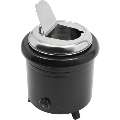 13L repas soupe bouilloire en acier inoxydable professionnel Gastro soupe chauffe-400W électrique pots à soupe récipient de maintien au chaud 30-85°C avec amovible pour soupe fromage vin chaud