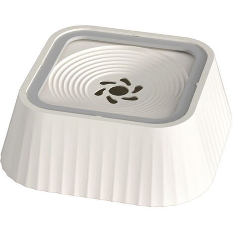 1.3L spill-proof dog water bowl: dog water bowl, floating splash-proof bowl, leak-proof dog bowl
