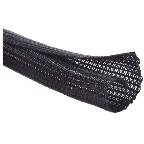 13mm-3m Gaine Câble Auto-Fermeture Manchon de Câble Cache Câble Range Câble Gestion des Câbles pour Ordinateur. Automobile - Noir