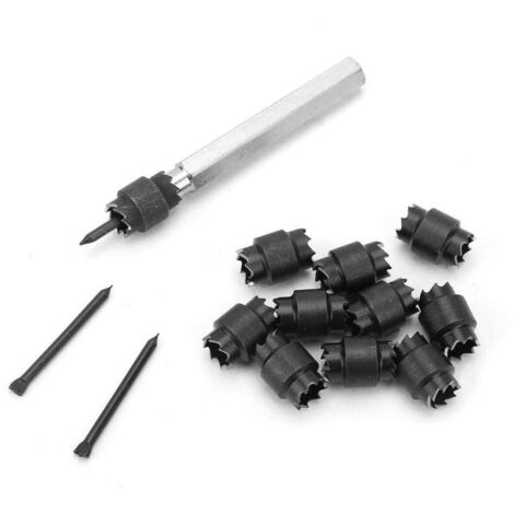 13pcs 3/8 '' HSS Double Face Rotatoire Point De Soudage Cutter Drill Remover Outil Kit En Métal
