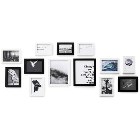 Galerie de photos 9 photos Noir ou Blanc plaques de verre cadre photo galerie d'images