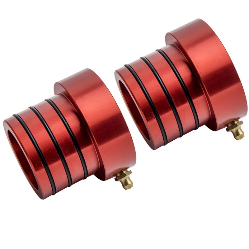 Maxpeedingrods - 2Pcs Red Front Axle Tube Seal Kit for Jeep Cherokee Wrangler tj 1997-2006