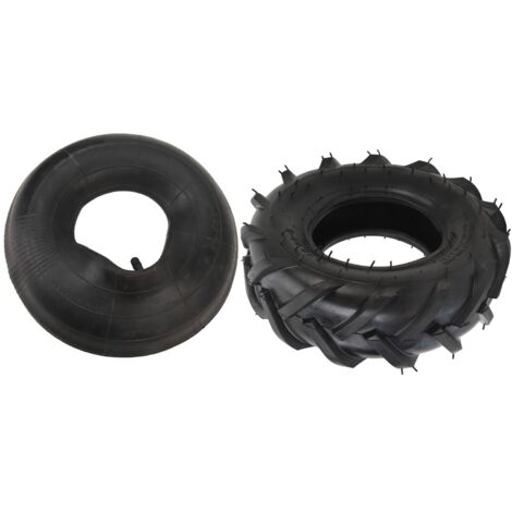 13x5.00-6 Outdoor-Reifen mit Schlauch, dicke Gummimischung, stoßdämpfend, griffig, für ATV, UTV, Garten