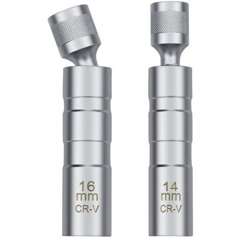 14/16mm Clé à Bougie, Outil Universel de Retrait de Douille de Bougie D'allumage Magnétique pour Retirer Les Bougies D'allumage Automobiles