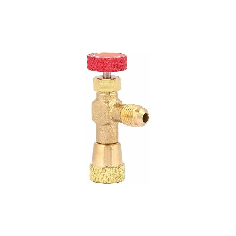 1/4 “-5/16 “ Messing-Durchflussregelventil Verdickter Körper Wasserventilanschluss für R410A-Kältemittelrohr | 08939835277313