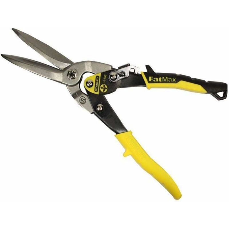 14-566 Aviation Shears, Forged Chrome Steel Double Pivot Action Mesh Shears Serrated Tin Shears