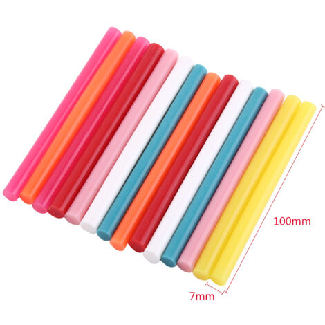 14 Bâtons de Colle Chaude Colorés pour Créations Artistiques et Travaux Manuels