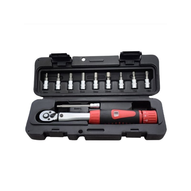 1/4' dr 5-25Nm Bike Clé Dynamométrique Set Outils De Réparation De Vélos Kit Cliquet Mécanique Couple Spanner Manuel De Tenailles Motorcycle (Color :