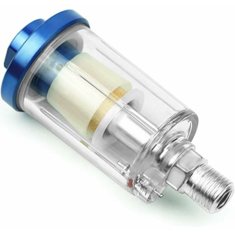 1/4 Druckluft-Wasserabscheider, Mini-Luftfilterabscheider für Lackierpistolen-Kompressor und andere Druckluftwerkzeuge (a)- | 07634066251125