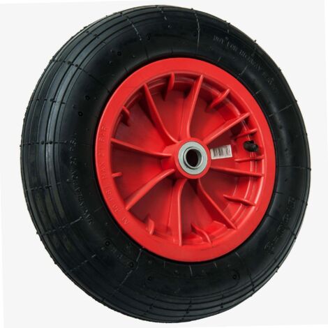 14 Inch Inflatable Wheel 360x85mm Inline Tread 2 Bar Max Ball Bearings for Wheelbarrows Trolleys