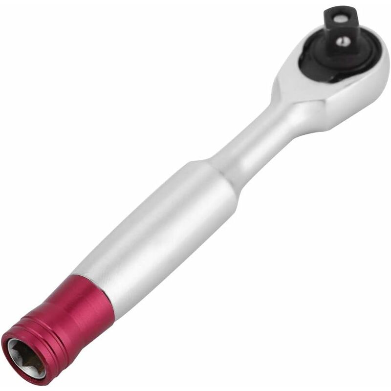 1/4 Inch Socket Ratchet Wrench Mini Ratchet Torque Repair Set 85mm / 100mm(100mm) Auto Service Tool