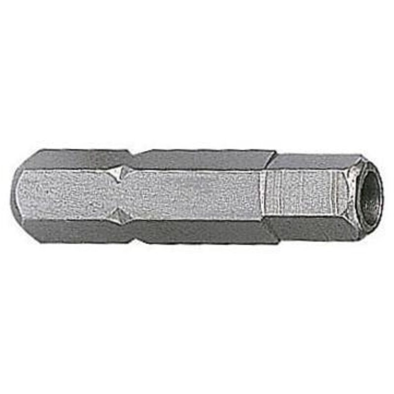 1/4'' Inserto esagonale con foro 25 mm 3 mm, 5 pz.