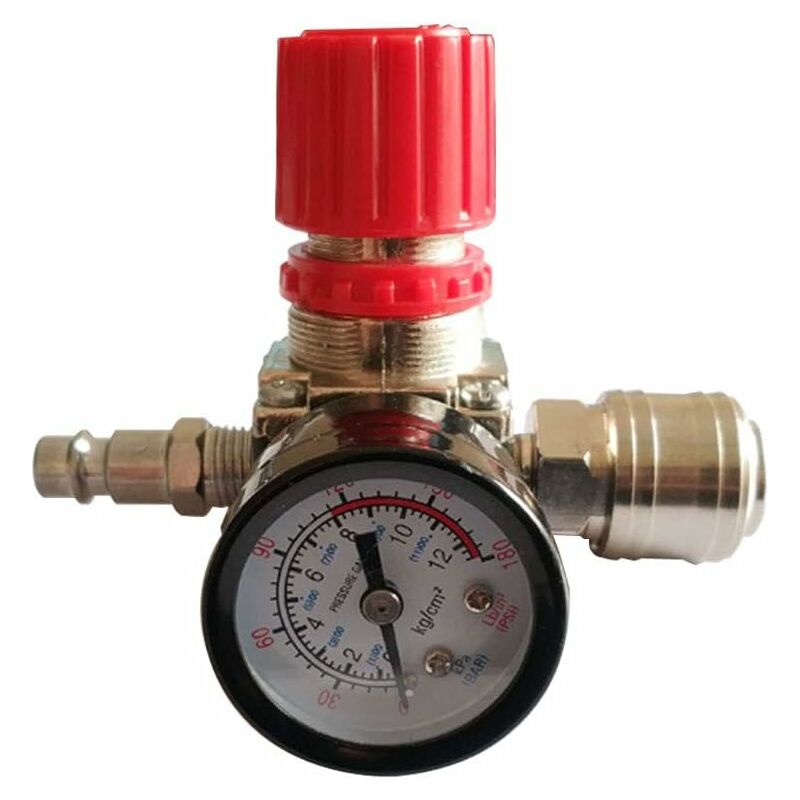1/4 Luftkompressordruckregler, pneumatisches Regulierungsventil mit 180psi 12Bar (vier Spurventil) Anpassungsventil (vier -Spur -Ventil) | 09465851325961 1/4 Luftkompressordruckregler, pneumatisches Regulierungsventil mit 180psi 12Bar (vier Spurventil) Anpassungsventil (vier -Spur -Ventil) | 09465851325961