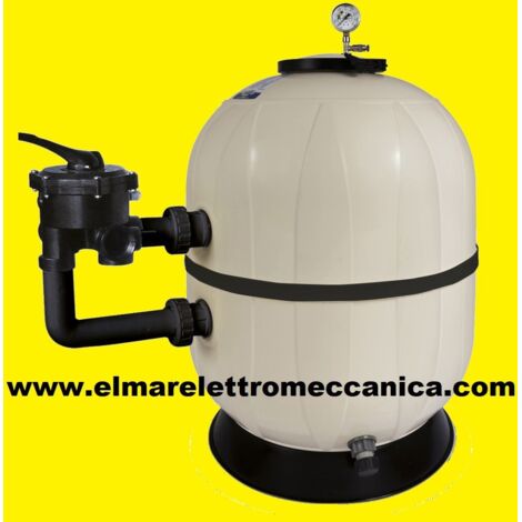 14 m3/h Diametro 620 mm Filtro a Sabbia 6 Vie x Pompa Piscina PL SIDE