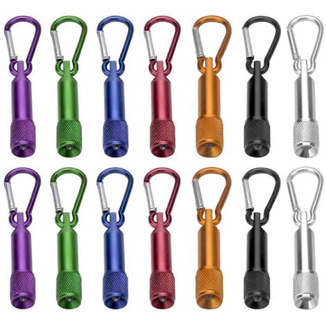 14 mini lampes de poche porte-clés LED, petite lampe de poche portable (D) [mo] - AquaForge
