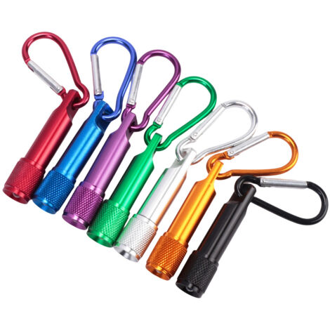 14 mini torce portachiavi - Torcia a LED - Piccola lampada portatile in alluminio per bambini - Campeggio all'aperto, ciclismo, festa di compleanno per bambini, aula