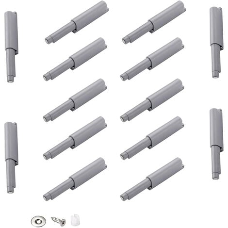 6 Pièces Push to Open Aimant Porte Placard Push Open poussoir Placard  Fermeture Magnétiques pour Armoire systeme Tampon Charnière Loquet  Fermetures Métal Loquet Magnetique