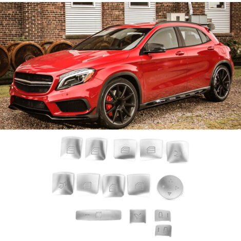 14 Pièces Couvre-boutons Élévateurs de Vitre pour Mercedes-Benz, Accessoires de Décoration Intérieure Auto