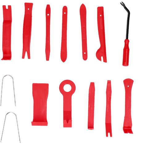 14 Pièces Outil de Démontage Auto pour Panneau de Porte, Audio et Tableau de Bord - Kit de Réparation