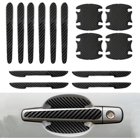 14 protectores para manijas de puertas de coche, pegatinas protectoras para puertas de coche, tiras de protección contra colisiones, pegatinas protectoras antiarañazos para varios vehículos.