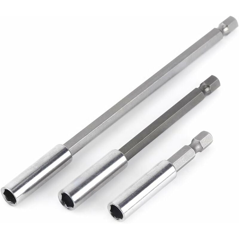 1/4′ Schraubendreher Bit Halter Magnetische Schraubendreher Verlängerung Schraubendreher Sechskantschaft 60mm 100mm 150mm 3St | 05459996805703 1/4′ Schraubendreher Bit Halter Magnetische Schraubendreher Verlängerung Schraubendreher Sechskantschaft 60mm 100mm 150mm 3St | 05459996805703