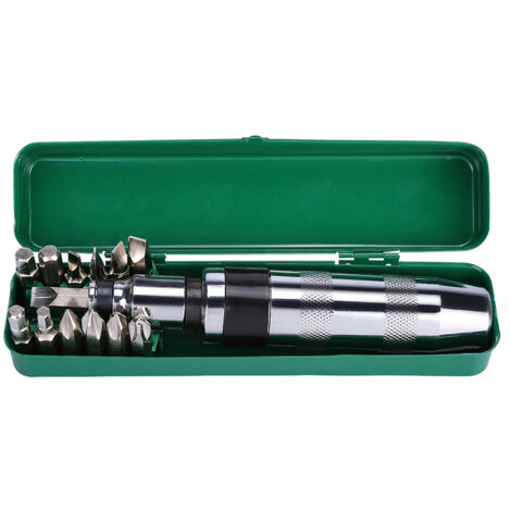 14-teiliges 1/2"-Schlagschrauber-Set mit reversibler Klinge und Metallkoffer für Reparaturen