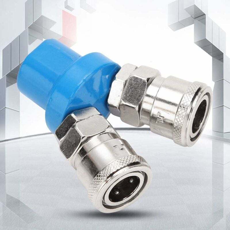 1/4′ Typ c Verteiler-Splitter-Kupplung, Triumph pneumatischer Schnellanschluss, Luftpumpen-Luftkompressor-Anschluss (2-Wege-Schnellanschluss) | 09466991451312 1/4′ Typ c Verteiler-Splitter-Kupplung, Triumph pneumatischer Schnellanschluss, Luftpumpen-Luftkompressor-Anschluss (2-Wege-Schnellanschluss) | 09466991451312