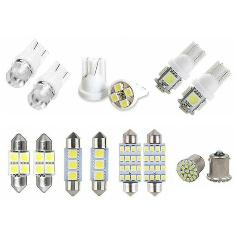 Image of 14 Verschiedene LED-FahrzeuginnenräUme im Innenraum Dome Trunk Map Kennzeichenlampe