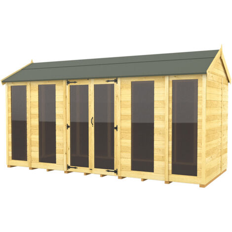 14 x 6 Apex Summer House (Full Height Window)