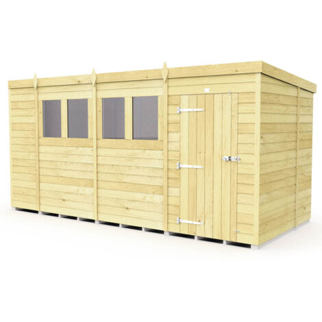 14 x 6 Pent Shed
