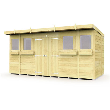 14 x 6 Pent Summer Shed