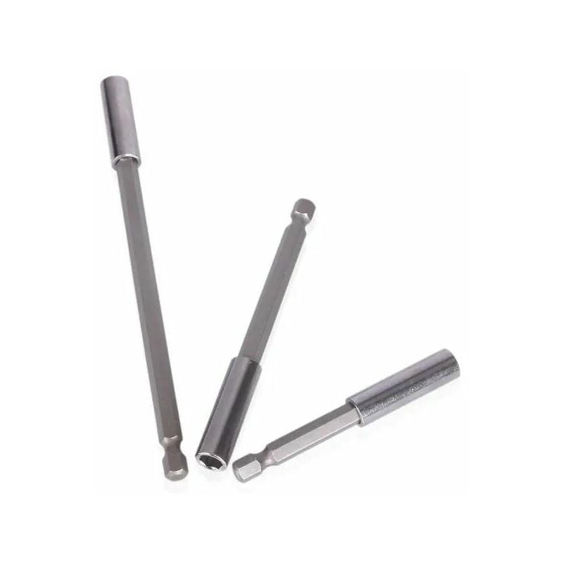 1/4-Zoll-Sechskantschaft, magnetischer Bithalter, Schraubendreher-Bit-Verlängerungsstange, 60 mm/100 mm/150 mm, 3St | 07634066317203 1/4-Zoll-Sechskantschaft, magnetischer Bithalter, Schraubendreher-Bit-Verlängerungsstange, 60 mm/100 mm/150 mm, 3St | 07634066317203