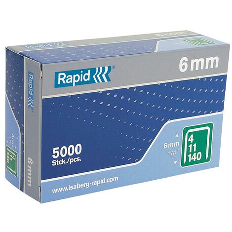 140/6 6Mm Galvanised Staples Box Of 5000
