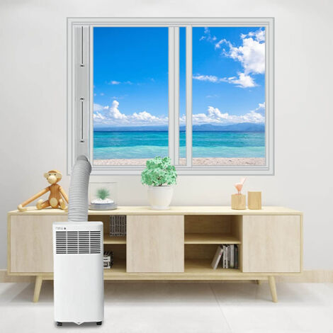 140 cm PVC-Fenster-Set für Klimaanlagen mit verstellbaren Platten, Fensterlüftungsset für einfache und trockene Montage