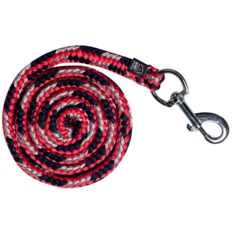140 cm, Rosso: Lunghina corta in nylon 140 cm con moschettone modello Aymee