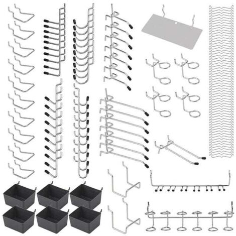 140 crochets, crochets métalliques, crochets porte-outils