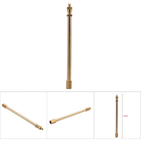 140 mm gerader Messing-Reifenventilverlängerer für Tiefbettfelgen