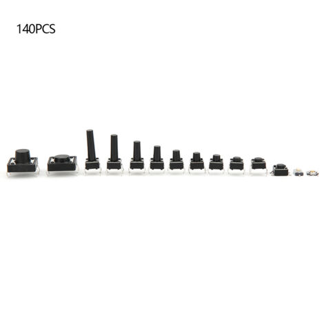 140 Stück Micro-SMD-DIP-Taster, Drucktaster, 14 Modelle