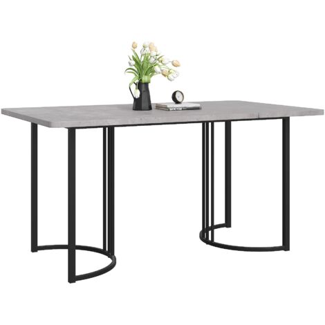 140 x 80cm Esstisch,(1-St), moderner Küchentisch, Gestell aus Metall
Rechteckiger Esstisch aus  Moderner Marmormuster Küchentisch  mit verstellbaren Füßen für Esszimmer Wohnzimmer,  Grau