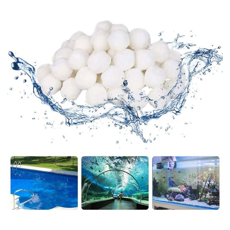 1000g Boules Filtrantes pour Piscine Balle Filtrante Pour Piscine extérieur Filtre à Fibres pour Piscine Filtre à Sable Filtrage