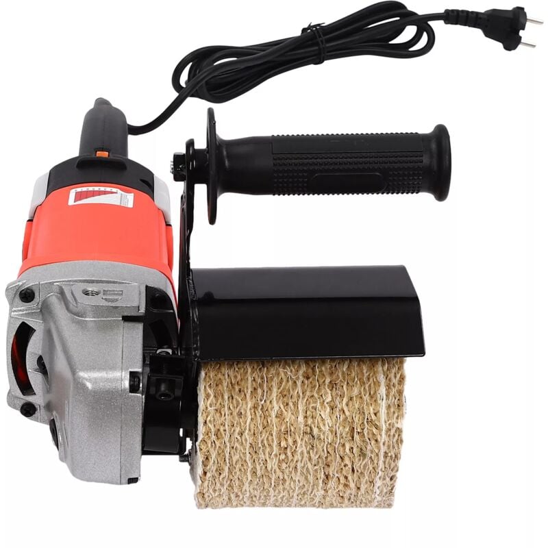 1400W meuleuse à bois, meuleuse électrique, 3500 tr / min Machine à satiner, 8 vitesses réglables, 2 roues ponceuse à rouleaux Machine de satinage