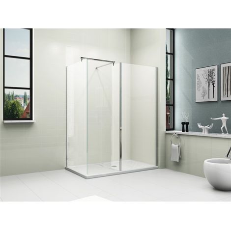 main image of "Walk in Shower Enclosure with Tray + Waste"