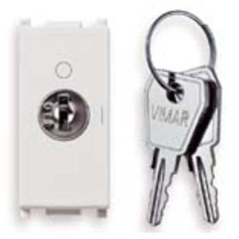 14083.S Interruptor 2P 16A + Llave Off Blanco Plano