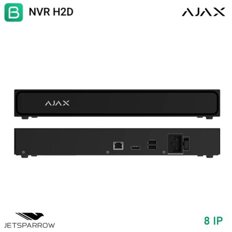 140908 - TVCC - NVR H2DAC (8-ch) - Netzwerkvideorekorder NVR H2DAC (8ch) - Farbe black - Ajax Videoüberwachung
