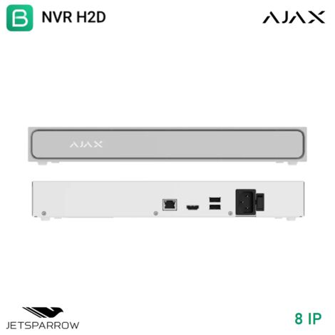 140909 - TVCC - NVR H2DAC (8-ch) - Netzwerkvideorekorder NVR H2DAC (8ch) - Farbe white - Ajax Videoüberwachung