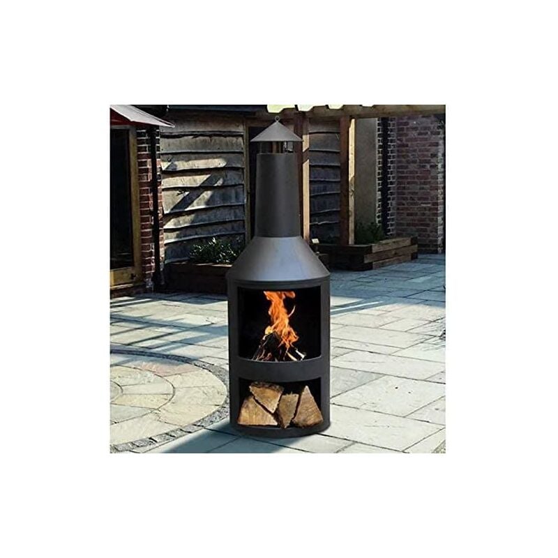 Chimenea Log Burner Fire Pits, Outdoor Garden Wood Burner, Firepit Garden Heating, Fire Pit for Garden Heating Cast Iron